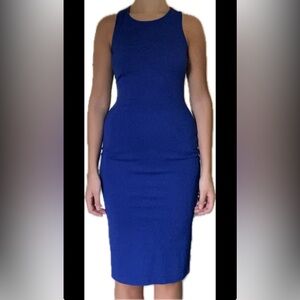 Guess Royal Blue Bodycon Midi Dress